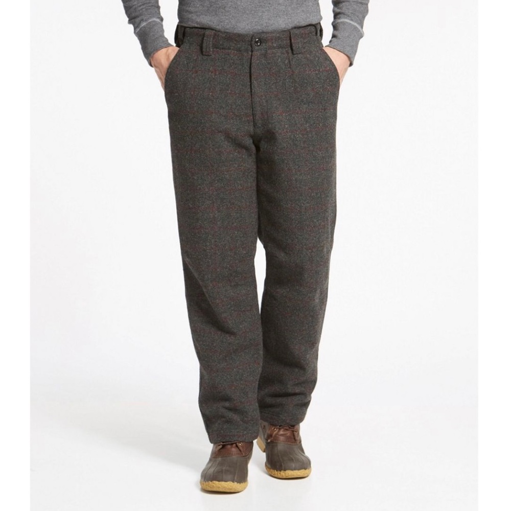 L.L.Bean Maine Guide Pant Malone Plaid Wool